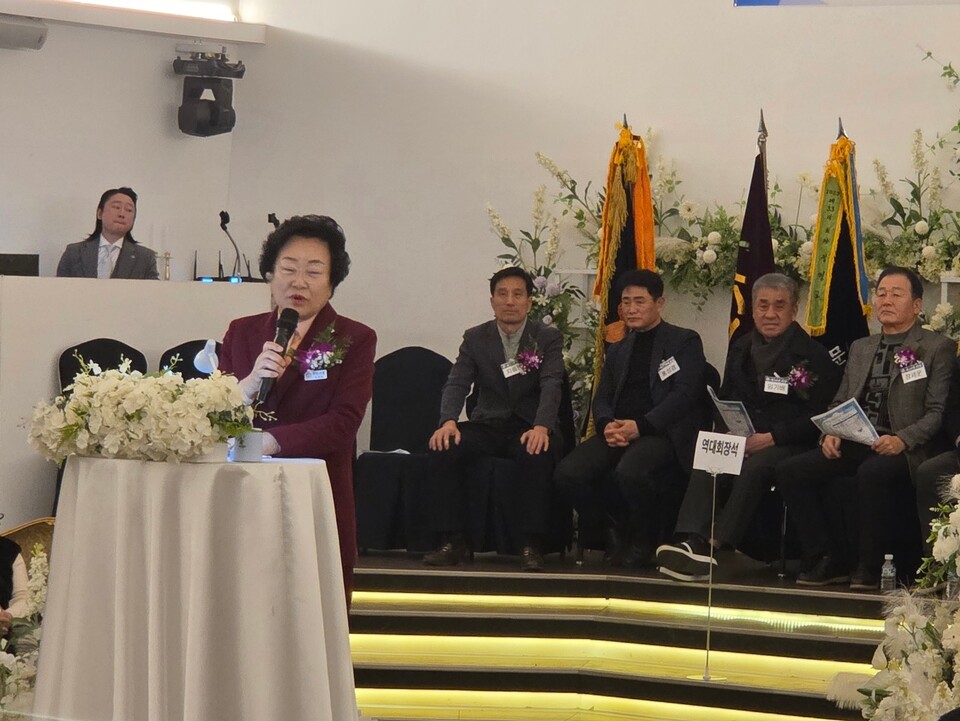 김경희 이천시장 축사 모습.